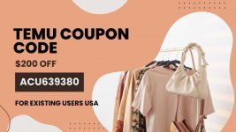 Temu coupon code 200 offfor existing users USA1920x1080px