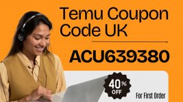 Temu coupon code UK 40 off for first order1920x1080px
