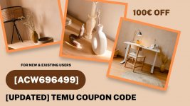 Updated temu coupon code 100 off for new  existing users1920x1080p